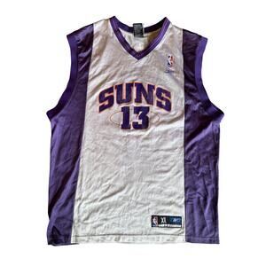 Vintage NBA Phoenix Suns #13 Nash Reebok Team Apparel XL White Jersey